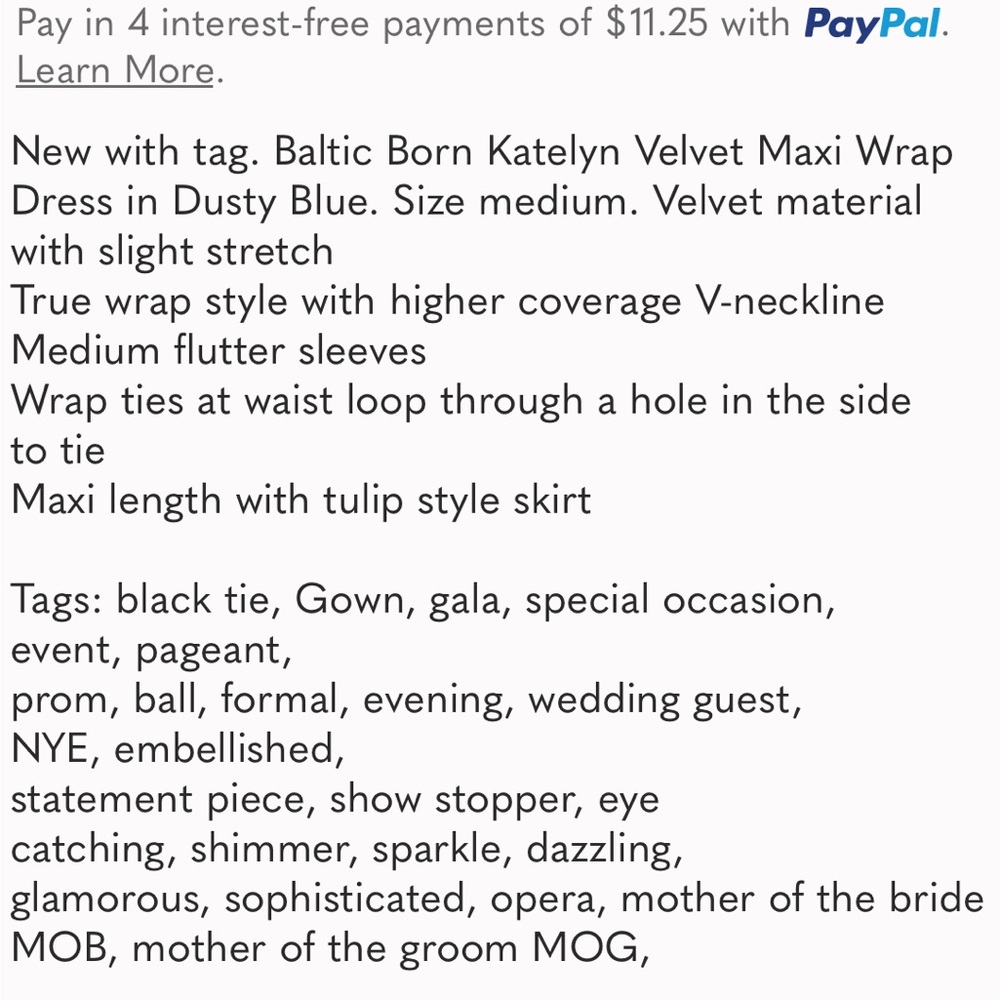 Baltic Born Katelyn velvet maxi wrap dress. - Picture 8 of 8